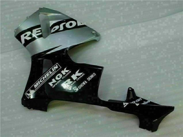 Negro Plata Repsol Carenado Moto Honda CBR 600 RR 2005-2006