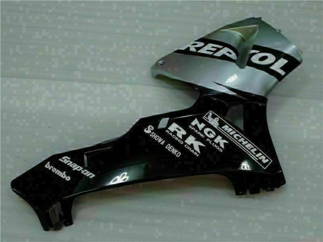 Negro Plata Repsol Carenado Moto Honda CBR 600 RR 2005-2006