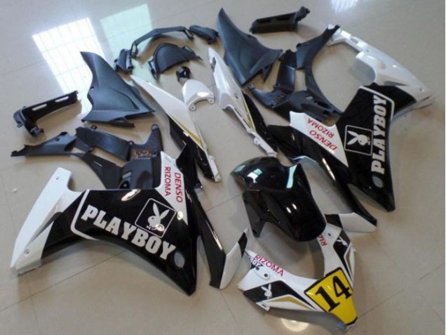 Negro Playboy 14 Carenado Moto Honda CBR 500 RR 2013-2015