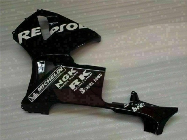 Negro Repsol ABS Kits Carenado Moto Honda CBR 600 RR 2005-2006