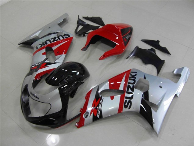 Negro Rojo ABS Moto Plástica Suzuki GSXR 750 K1 K2 K3 2001-2003 Negro Rojo ABS Moto Plástica Suzuki GSXR 750 K1 K2 K3 2001-2003