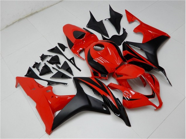 Negro Rojo ABS Moto Plásticos Honda CBR 600 RR 2007-2008