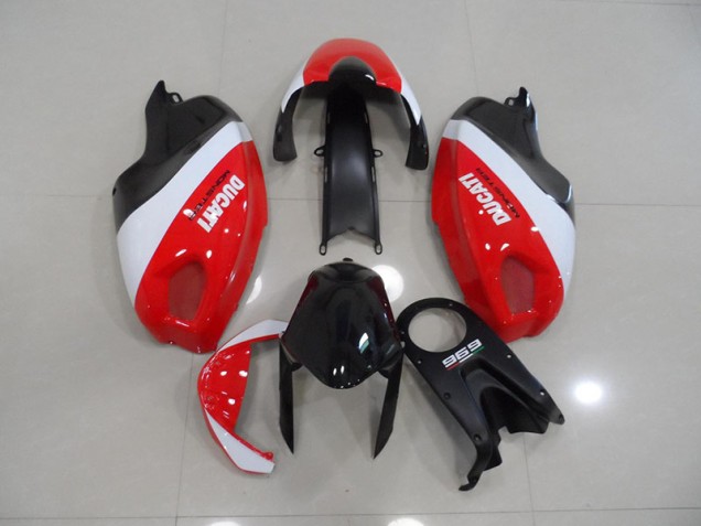 Negro Rojo Blanco Carenado Moto Ducati Monster 696 2008-2012 Negro Rojo Blanco Carenado Moto Ducati Monster 696 2008-2012