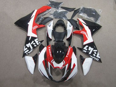 Negro Rojo Blanco Carenado Moto Suzuki GSXR 600 K11 2011-2021