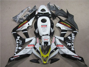 Negro Rojo Blanco DENSO Carenado Moto Honda CBR 600 RR 2007-2008