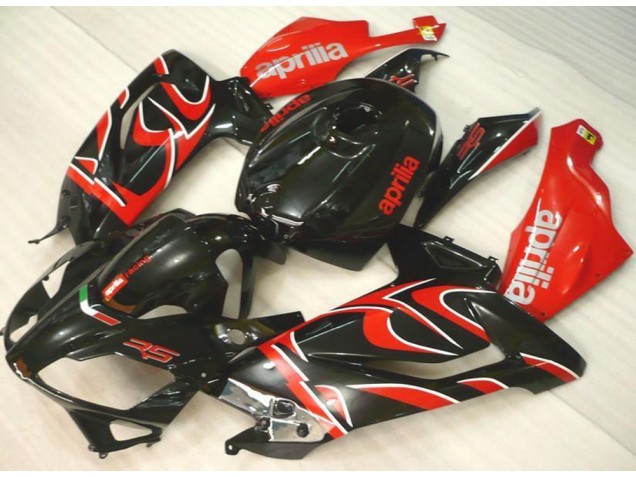 Negro Rojo Carenado Moto Aprilia RS 125 2006-2011 Negro Rojo Carenado Moto Aprilia RS 125 2006-2011