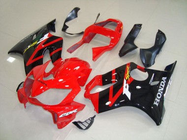 Negro Rojo Carenado Moto Honda CBR 600 F4i 2001-2003