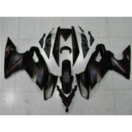 Negro Rojo Carenado Moto Kawasaki EX650 2009-2011