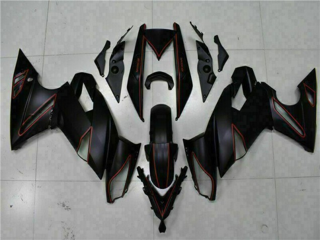 Negro Rojo Carenado Moto Kawasaki EX650 2009-2011 Negro Rojo Carenado Moto Kawasaki EX650 2009-2011