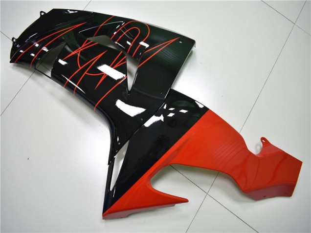 Negro Rojo Carenado Moto Kawasaki ZX10R 2006-2007