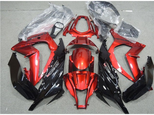 Negro Rojo Carenado Moto Kawasaki ZX10R 2011-2015 Negro Rojo Carenado Moto Kawasaki ZX10R 2011-2015