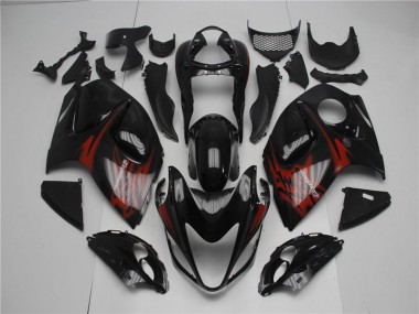 Negro Rojo Carenado Moto Suzuki GSXR 1300 Hayabusa 2008-2019