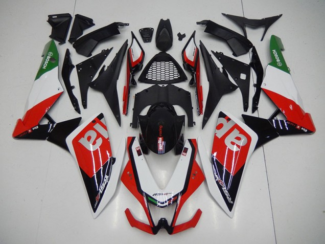 Negro Rojo Kit Carenado Moto Aprilia RSV4 2009-2015 Negro Rojo Kit Carenado Moto Aprilia RSV4 2009-2015