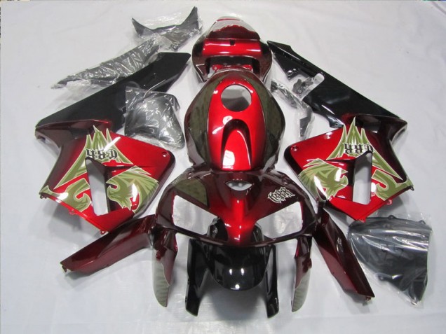 Negro Rojo Kits Carenado Moto Honda CBR 600 RR 2005-2006