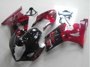 Negro Rojo Kits Carenado Moto Suzuki GSXR 1000 K3 2003-2004