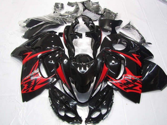 Negro Rojo Kits Completo Carenado Moto Suzuki GSXR 1300 Hayabusa 2008-2019 Negro Rojo Kits Completo Carenado Moto Suzuki GSXR 1300 Hayabusa 2008-2019