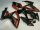 Negro Rojo Kits Completo Carenado Moto Suzuki GSXR 600 / 750 K6 2006-2007 Negro Rojo Kits Completo Carenado Moto Suzuki GSXR 600 / 750 K6 2006-2007