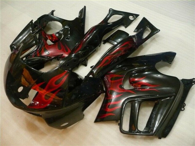 Negro Rojo Llama Carrocería Motocicletas Honda CBR 600 F3 1995-1998 Negro Rojo Llama Carrocería Motocicletas Honda CBR 600 F3 1995-1998