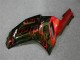 Negro Rojo Llama Kit Carenado Moto Kawasaki ZX6R 2007-2008