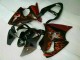 Negro Rojo Llama Kit Completo Carenado Moto Kawasaki ZX6R 2000-2002