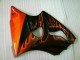 Negro Rojo Llama Kit Completo Carenado Moto Kawasaki ZX6R 2000-2002