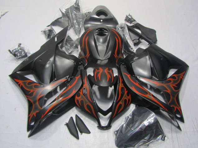 Negro Rojo Llama Kits Completo Carenado Moto ABS Honda CBR 600 RR 2009-2012 Negro Rojo Llama Kits Completo Carenado Moto ABS Honda CBR 600 RR 2009-2012