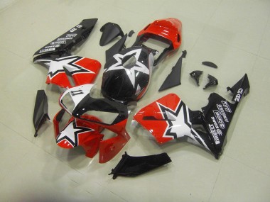 Negro Rojo Moto Plástico Honda CBR 600 RR 2003-2004