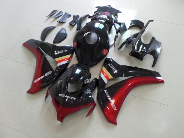 Negro Rojo Mugen ABS Moto Plástico Honda CBR 1000 RR 2008-2011 Negro Rojo Mugen ABS Moto Plástico Honda CBR 1000 RR 2008-2011
