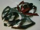 Negro Rojo Plástica Moto Suzuki GSXR 600 / 750 K6 2006-2007 Negro Rojo Plástica Moto Suzuki GSXR 600 / 750 K6 2006-2007