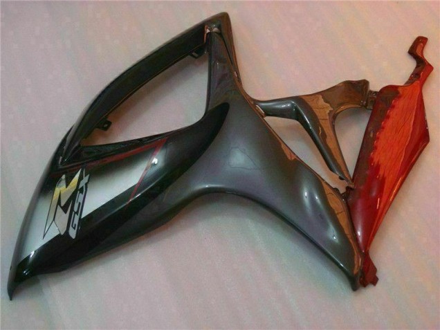 Negro Rojo Plástica Moto Suzuki GSXR 600 / 750 K6 2006-2007 Negro Rojo Plástica Moto Suzuki GSXR 600 / 750 K6 2006-2007