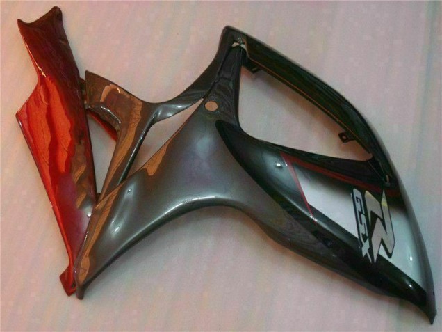 Negro Rojo Plástica Moto Suzuki GSXR 600 / 750 K6 2006-2007 Negro Rojo Plástica Moto Suzuki GSXR 600 / 750 K6 2006-2007