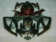Negro Rojo Plástica Moto Suzuki GSXR 600 / 750 K6 2006-2007 Negro Rojo Plástica Moto Suzuki GSXR 600 / 750 K6 2006-2007