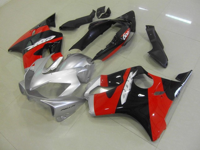 Negro Rojo Plata Carenado & Plástico Moto Honda CBR 600 F4i 2004-2007 Negro Rojo Plata Carenado & Plástico Moto Honda CBR 600 F4i 2004-2007