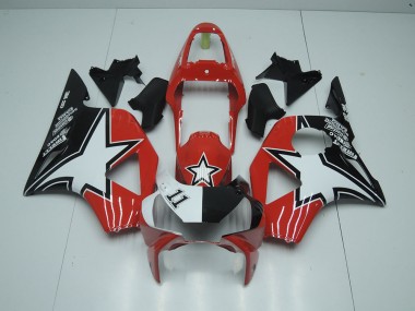 Negro Rojo Star Carenado Moto Honda CBR 900 RR 954 2002-2003