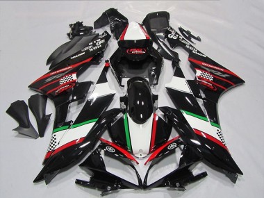 Negro Rojo Verde Carenado Moto Yamaha R6 2006-2007