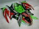 Negro Rojo Verde Motocard Carenado Moto Kawasaki ZX6R 2009-2012