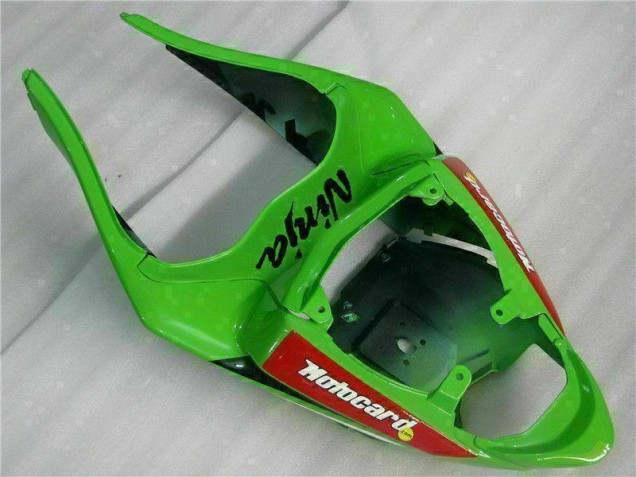 Negro Rojo Verde Motocard Carenado Moto Kawasaki ZX6R 2009-2012