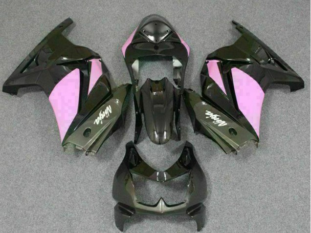 Negro Rosa Ninja Carenado Moto Kawasaki EX250 2008-2012