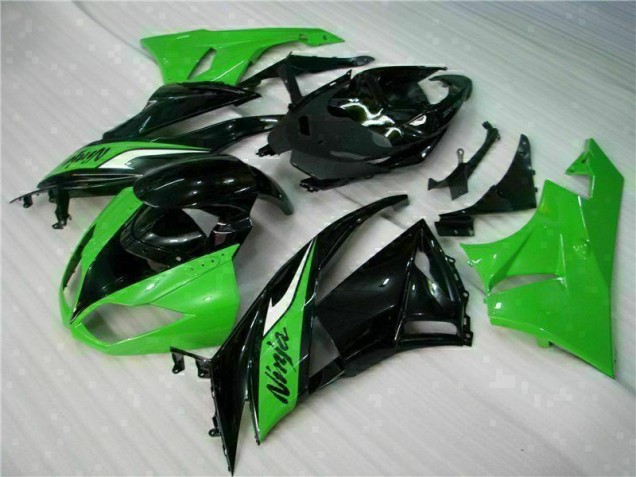 Negro Verde Carenado Moto & Plástico Kawasaki ZX6R 2009-2012 Negro Verde Carenado Moto & Plástico Kawasaki ZX6R 2009-2012