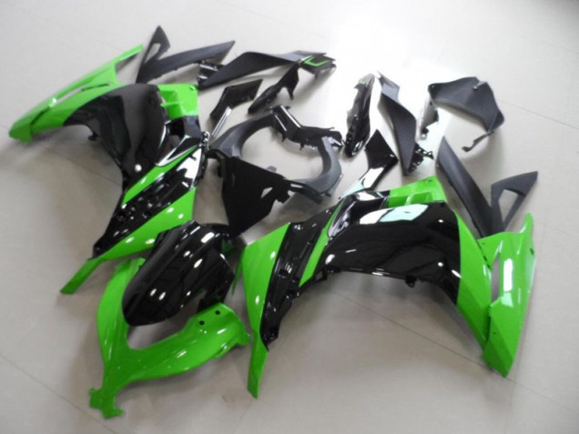 Negro Verde Kit ABS Carenado Motocicleta Kawasaki ZX 300R 2013-2016