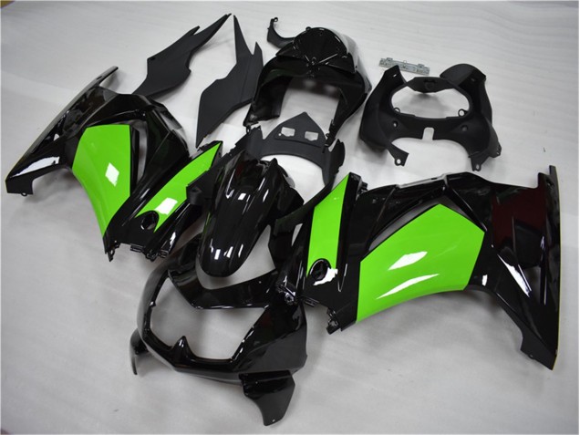 Negro Verde Kit Completo Carenado Moto Kawasaki EX250 2008-2012 Negro Verde Kit Completo Carenado Moto Kawasaki EX250 2008-2012