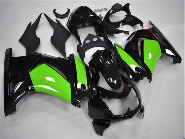 Negro Verde Kit Completo Carenado Moto Kawasaki EX250 2008-2012 Negro Verde Kit Completo Carenado Moto Kawasaki EX250 2008-2012