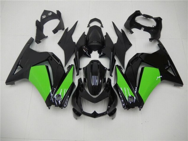 Negro Verde Kit Completo Carenado Moto Kawasaki EX250 2008-2012 Negro Verde Kit Completo Carenado Moto Kawasaki EX250 2008-2012
