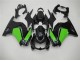 Negro Verde Kit Completo Carenado Moto Kawasaki EX250 2008-2012 Negro Verde Kit Completo Carenado Moto Kawasaki EX250 2008-2012