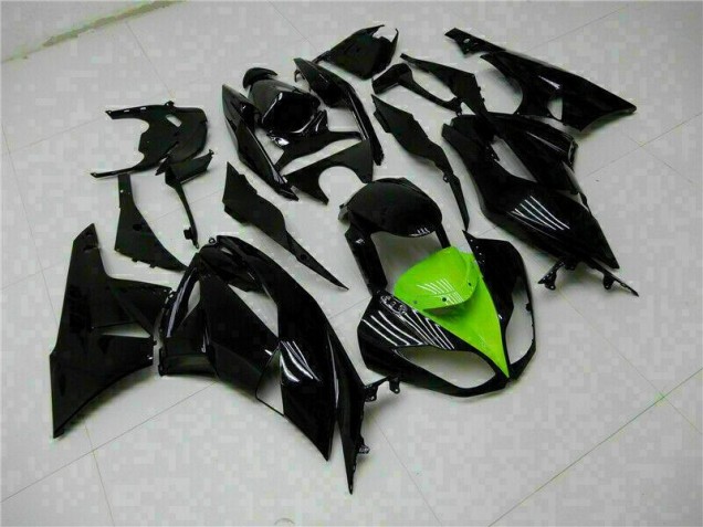 Negro Verde Kits Carenado Moto Kawasaki ZX6R 2009-2012 Negro Verde Kits Carenado Moto Kawasaki ZX6R 2009-2012
