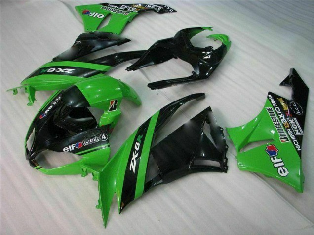 Negro Verde Kits Completo Carenado Moto Kawasaki ZX6R 2009-2012 Negro Verde Kits Completo Carenado Moto Kawasaki ZX6R 2009-2012