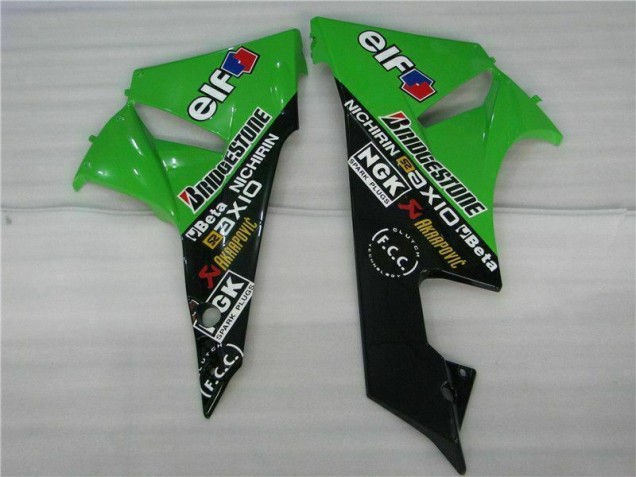 Negro Verde Kits Completo Carenado Moto Kawasaki ZX6R 2009-2012 Negro Verde Kits Completo Carenado Moto Kawasaki ZX6R 2009-2012