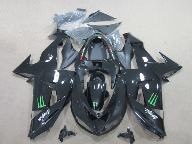Negro Verde Monster Ninja Carenado Moto Kawasaki ZX10R 2006-2007 Negro Verde Monster Ninja Carenado Moto Kawasaki ZX10R 2006-2007