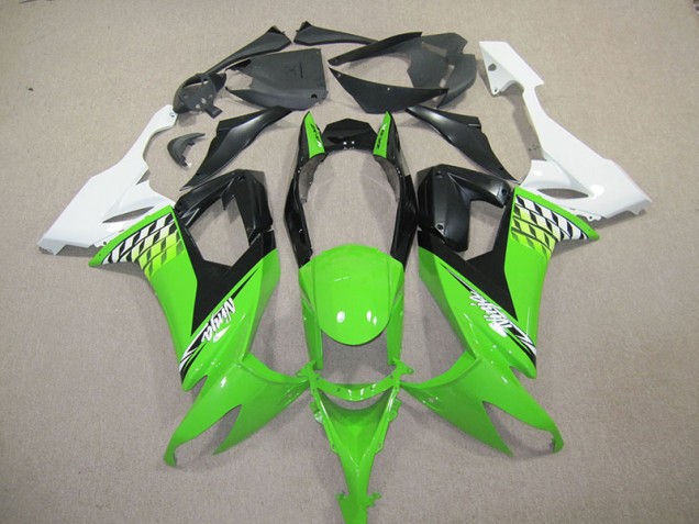 Negro Verde Ninja Carenado Moto Kawasaki ZX10R 2008-2010