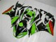 Negro Verde Roja Carenado Moto Kawasaki ZX6R 2009-2012